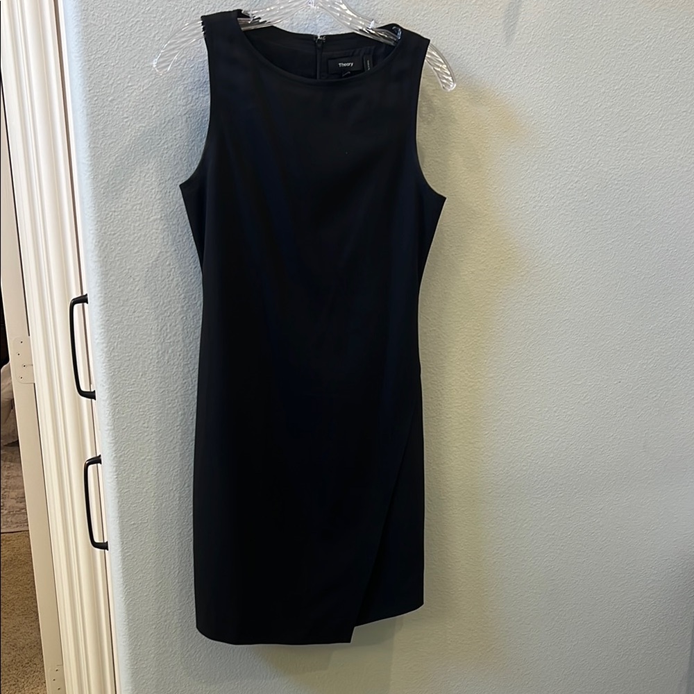Theory Black Sleeveless Mini Dress